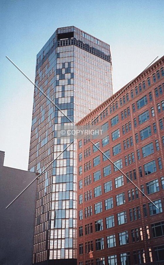 View with the Bank One Building in the foreground