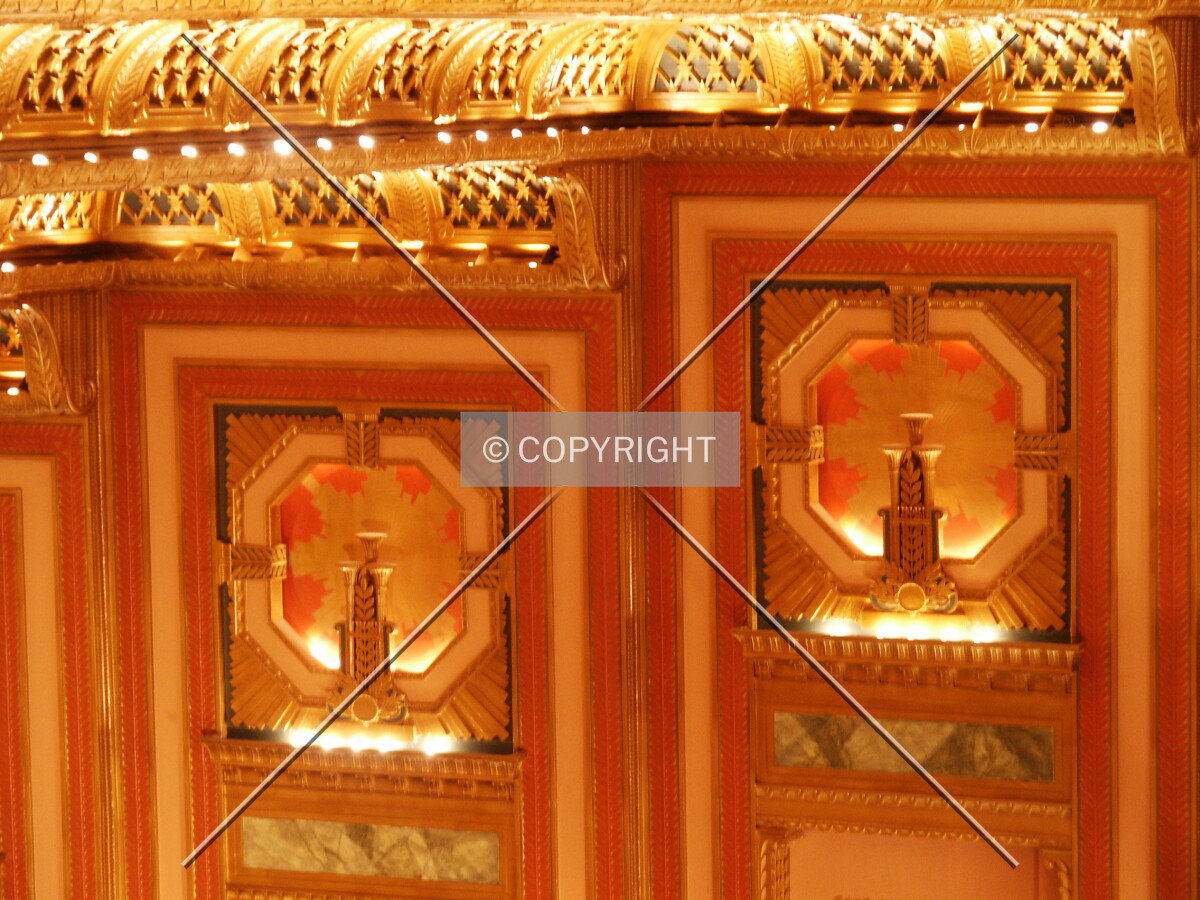 Detail of auditorium wall