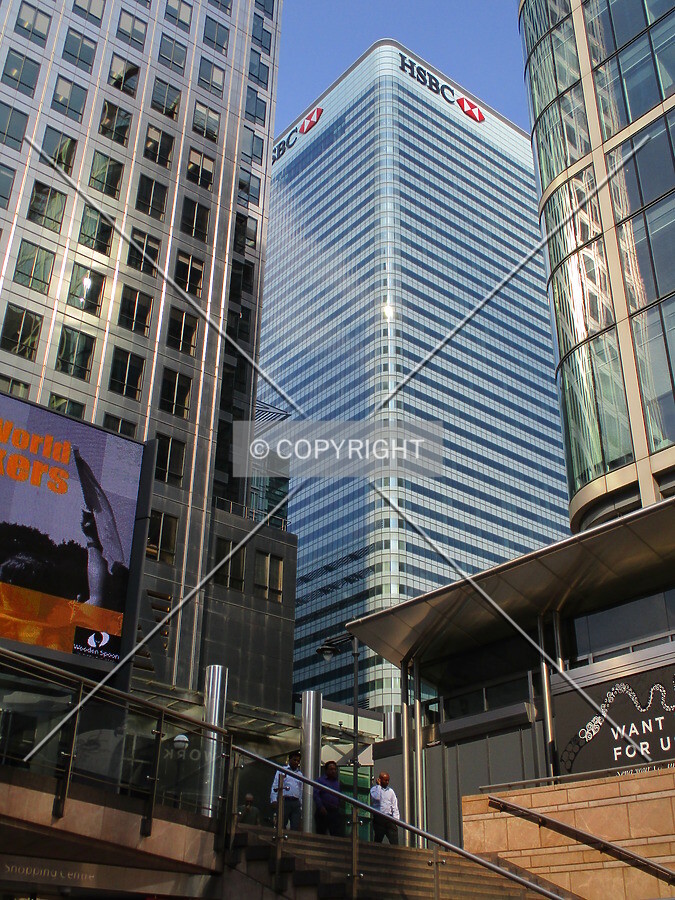 Looking up southwest corner