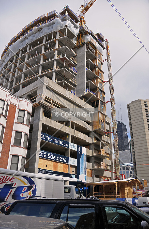 Looking up the south side from Superior Street
