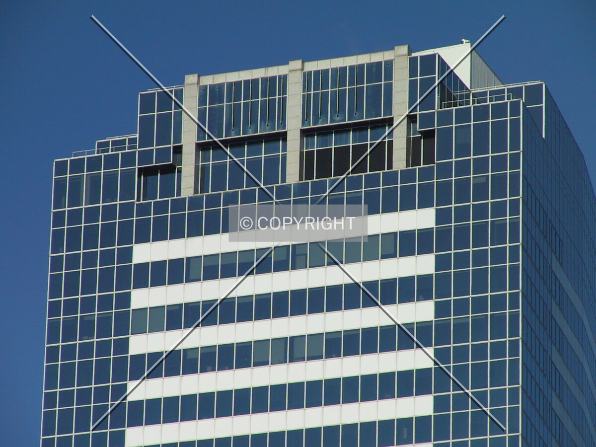 Top of the west facade