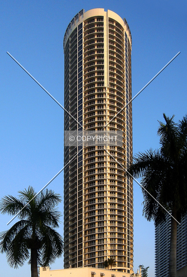 Looking up from the west