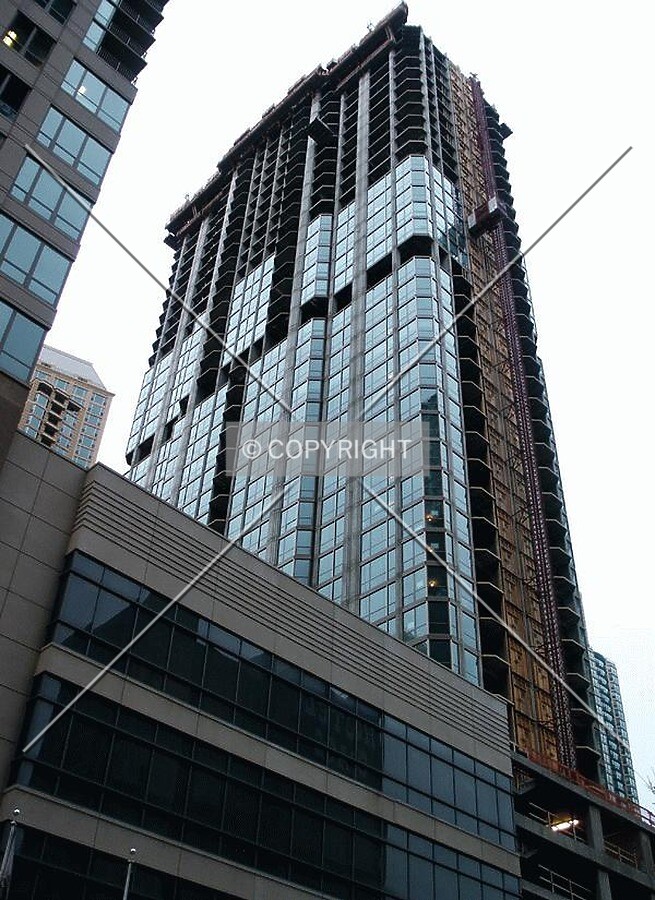 Looking up from the southwest