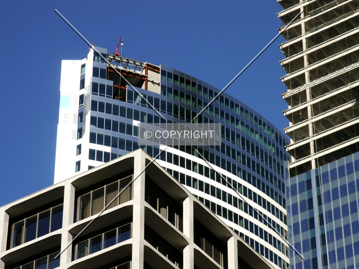 Upper west corner from across the Chicago River