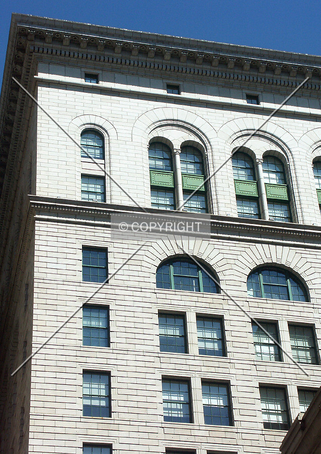 Detail at top of south facade
