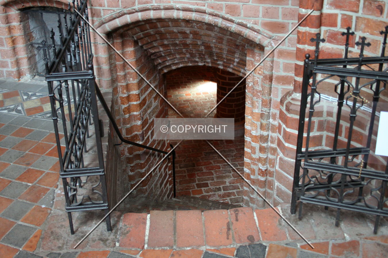 Stairway to the crypt
