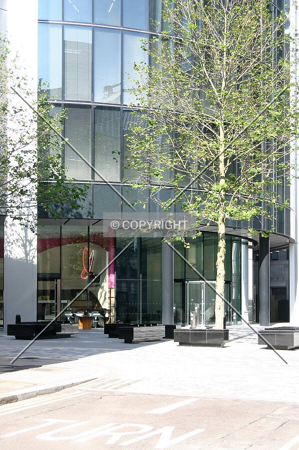 View northeast across Fenchurch Avenue of the base