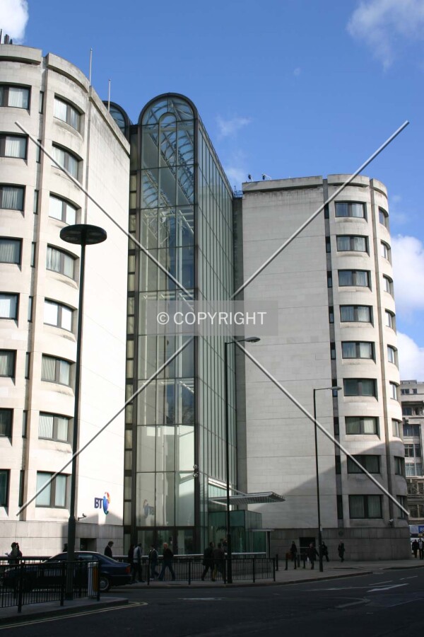 Street-level view from Newgate Street
