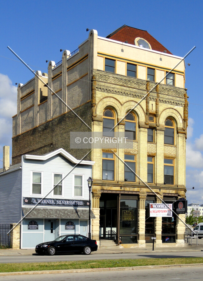 From across North Water Street to the east