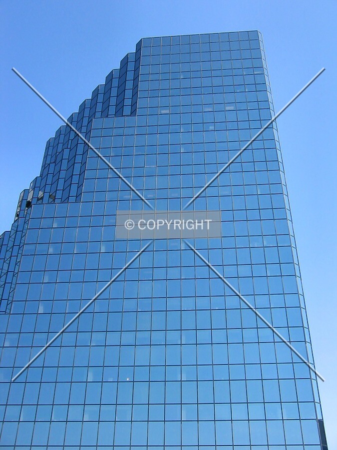Looking up south facade