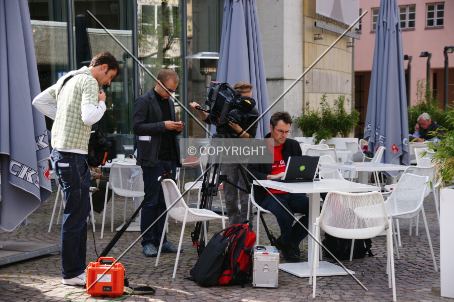 Film crew in action