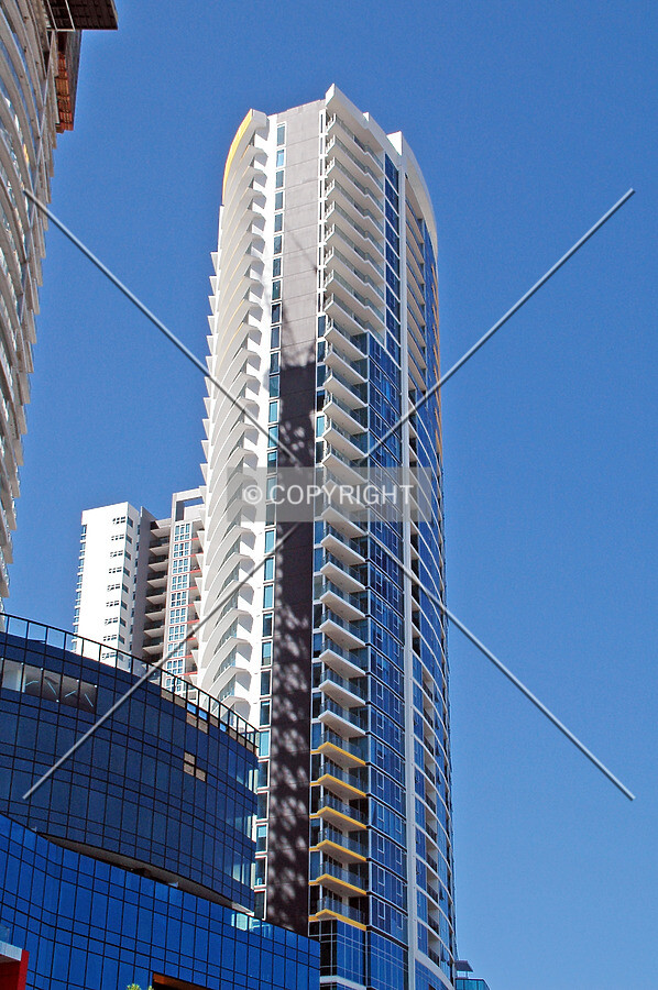 Looking up from Lawson Street