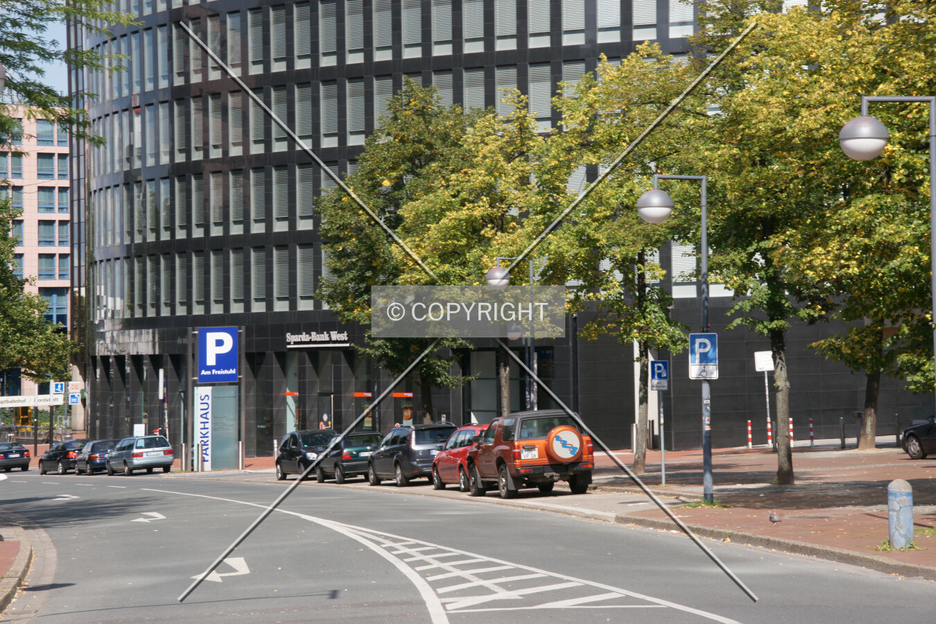 The street in front of RWE Tower
