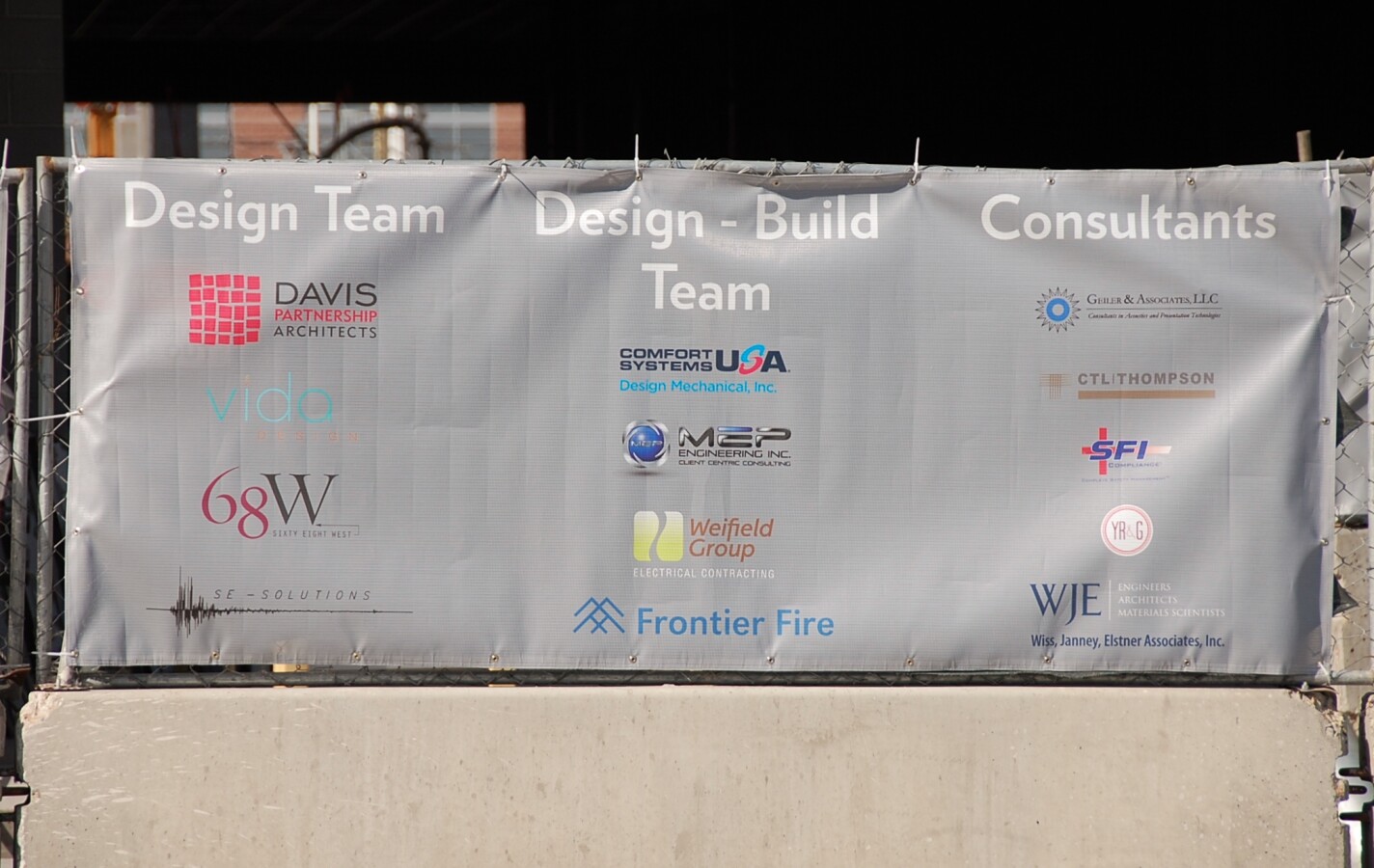Construction banner