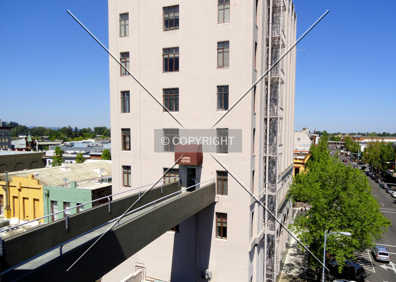 Skybridge from the neighboring parking garage