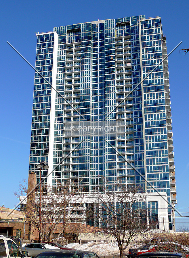 View to the east from Indiana Avenue