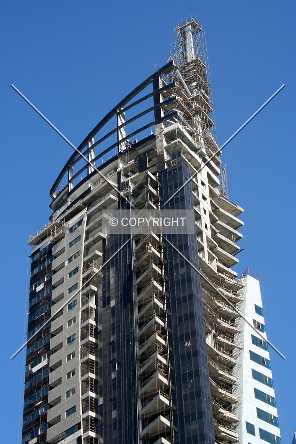 Looking up at the top