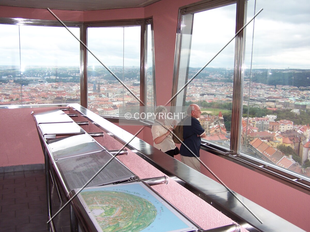 The observation floor's pink room