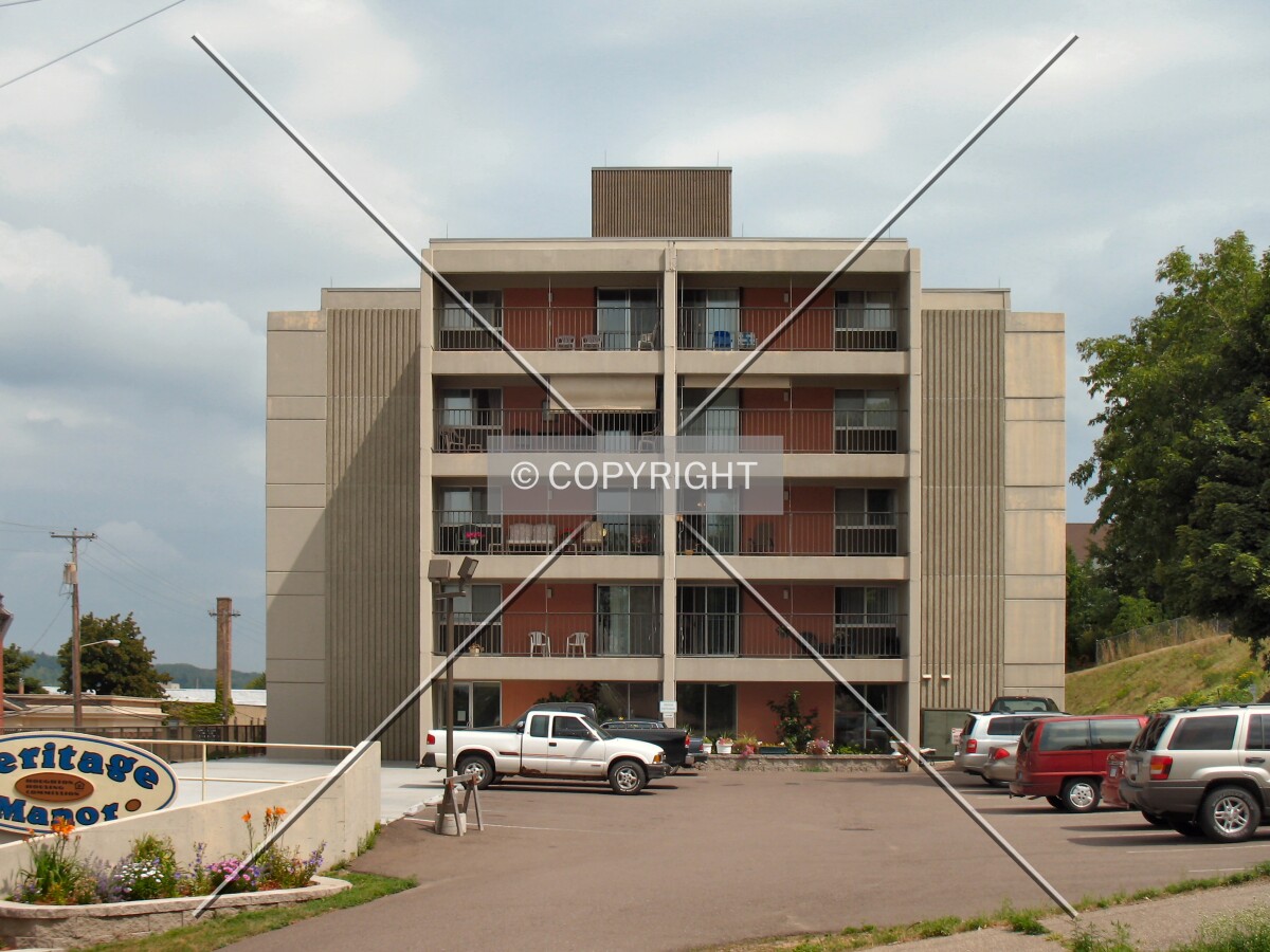 View to the east from Dodge Street