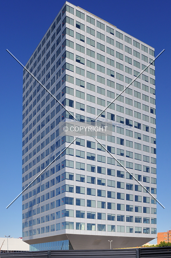 Southeast corner of only tower built on the complex