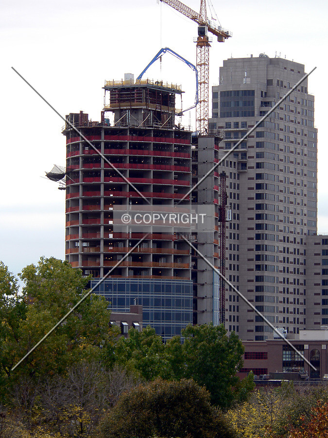 View to the southeast from the River House Condominium parking structure
