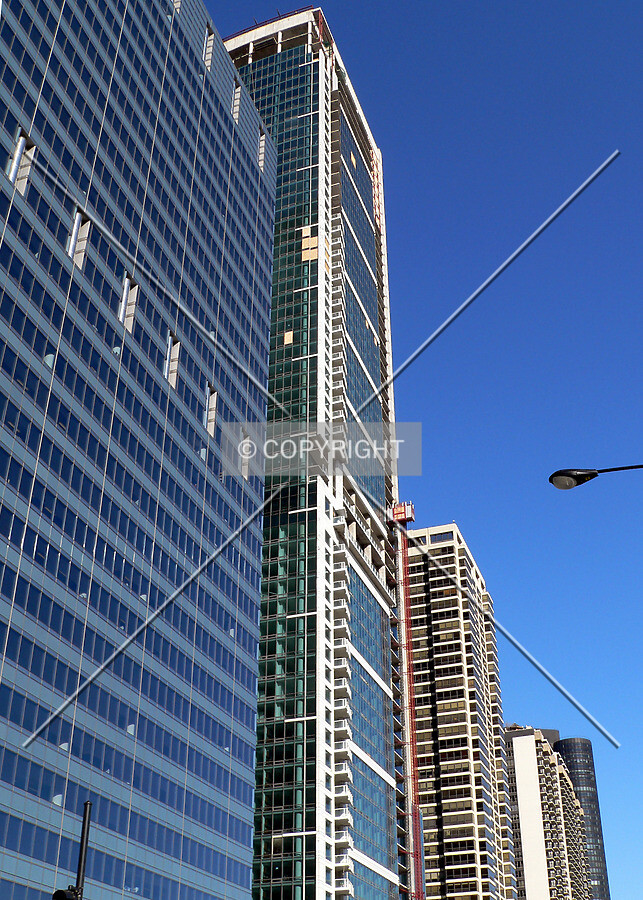 View to the northeast from Randolph Street