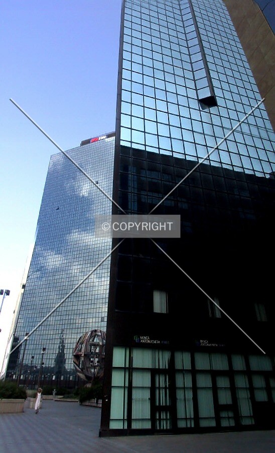 Base of building with Torre Saviero on left