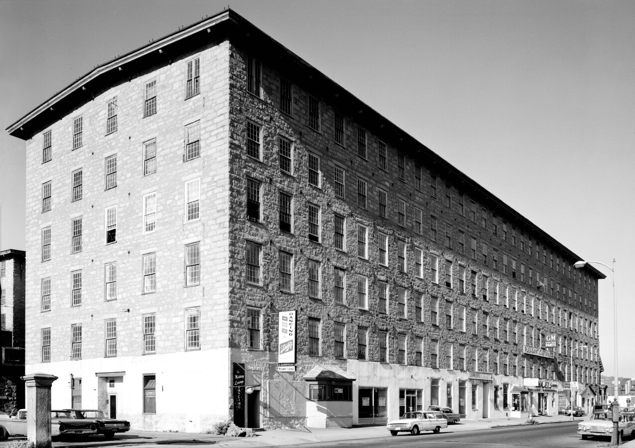 Vintage view from the northeast across Pleasant Street