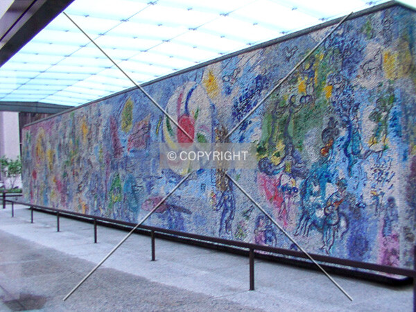 Marc Chagall's mosaic, The Four Seasons