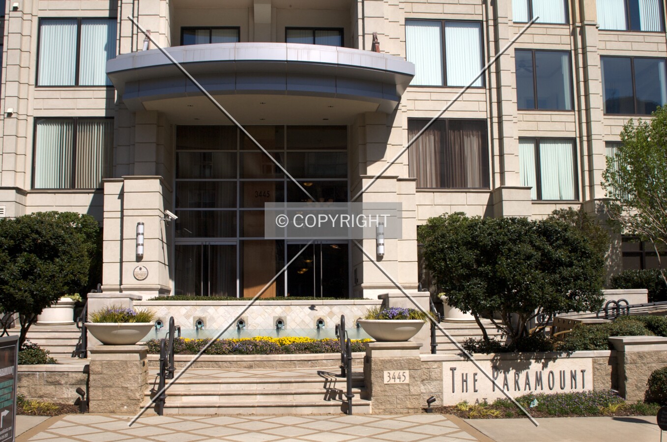 The main entrance