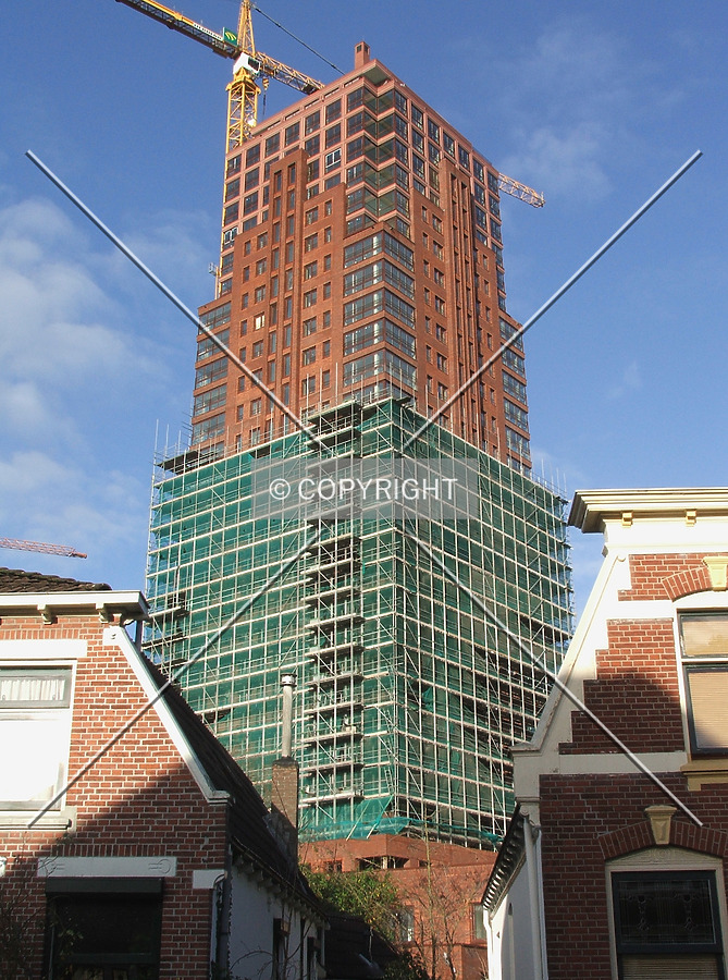 Looking up from Rietmolenstraat