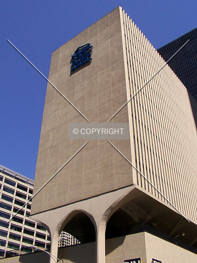 West side of the building