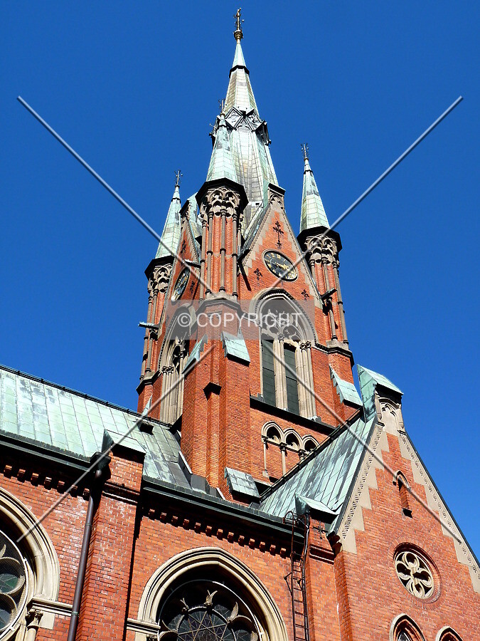 Looking up the tower