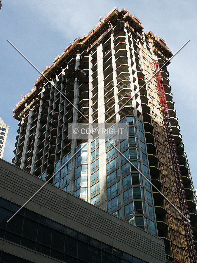Looking up from the southwest