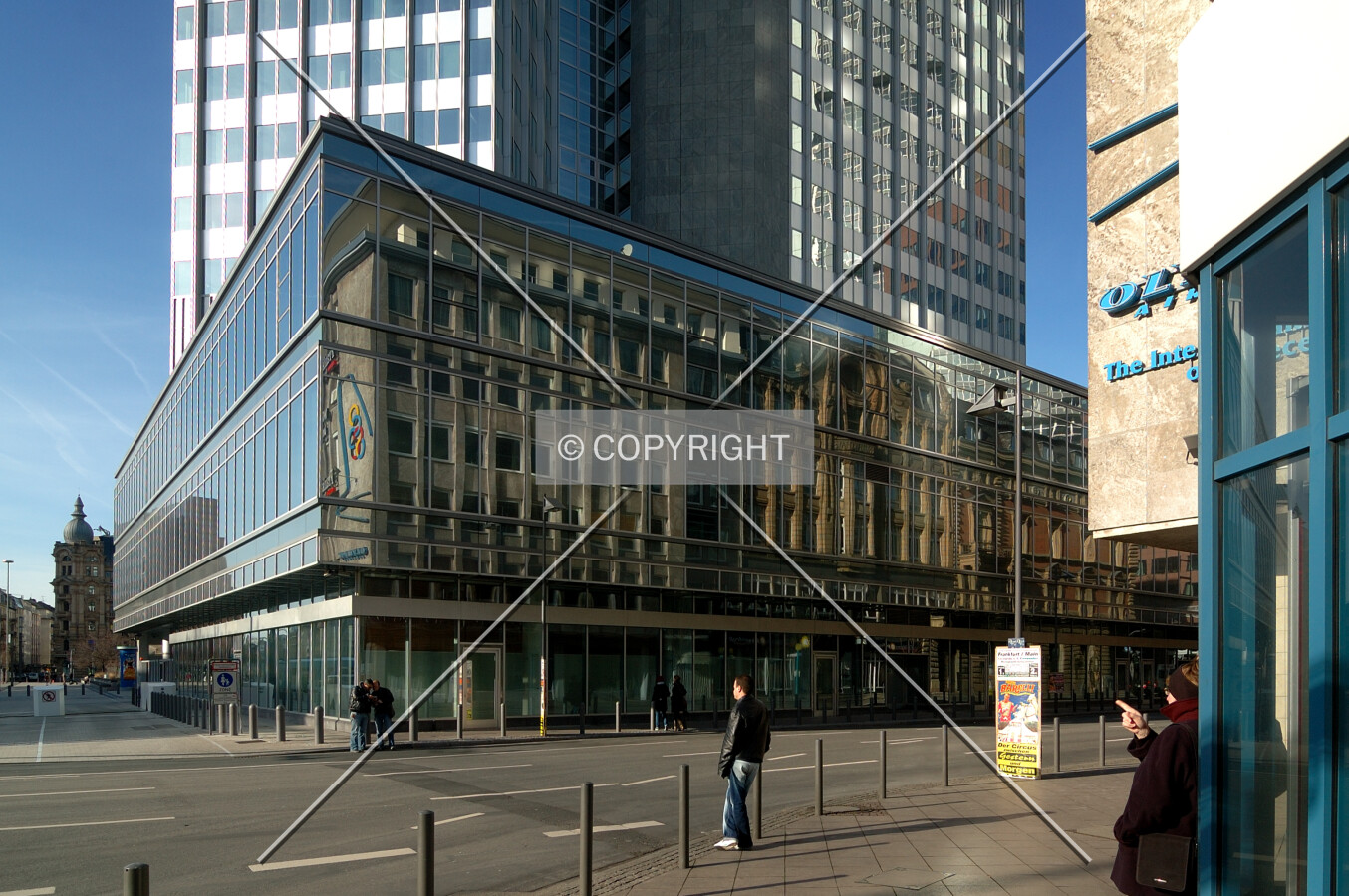 Reflection on building's facade