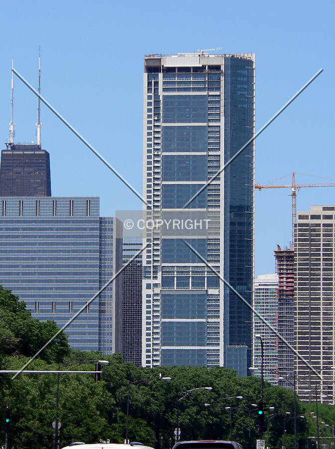 View to the north down Columbus Drive