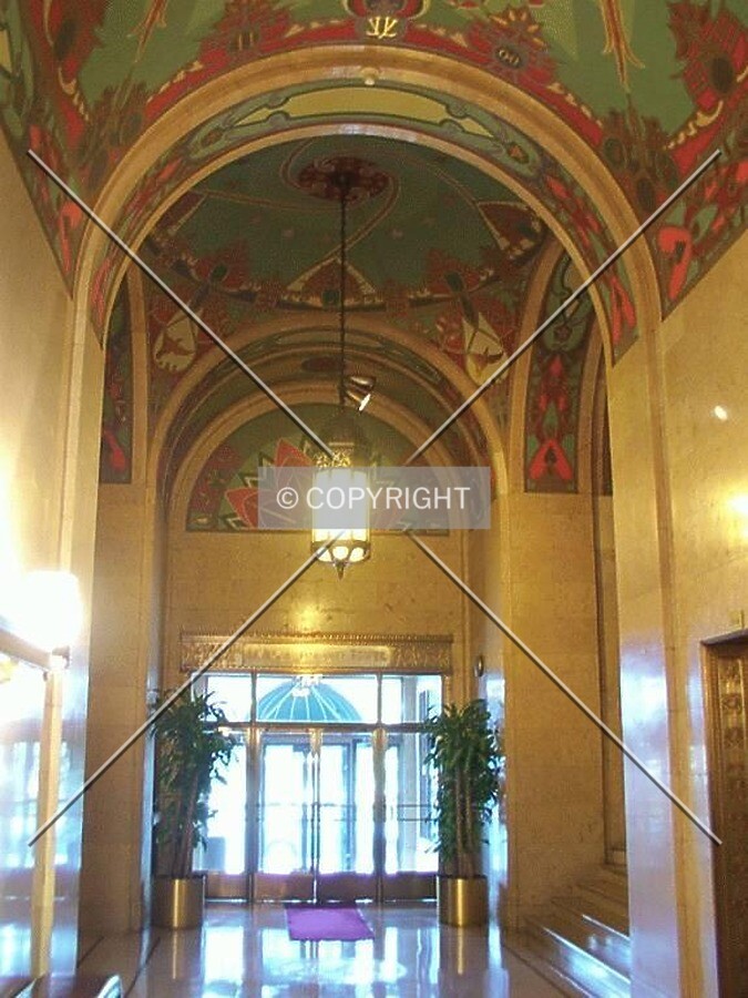 Lobby, looking west