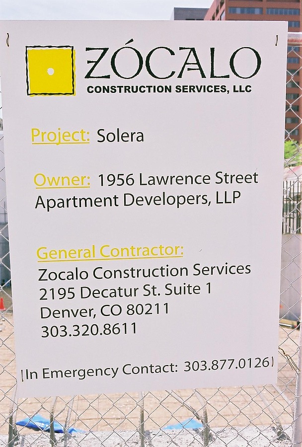 Project signage