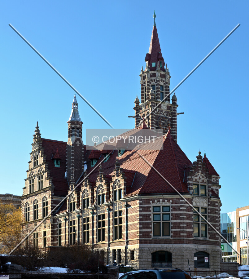 View from the east on Clark Street