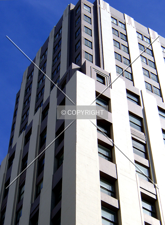 Detail of the upper floors on the northeast corner