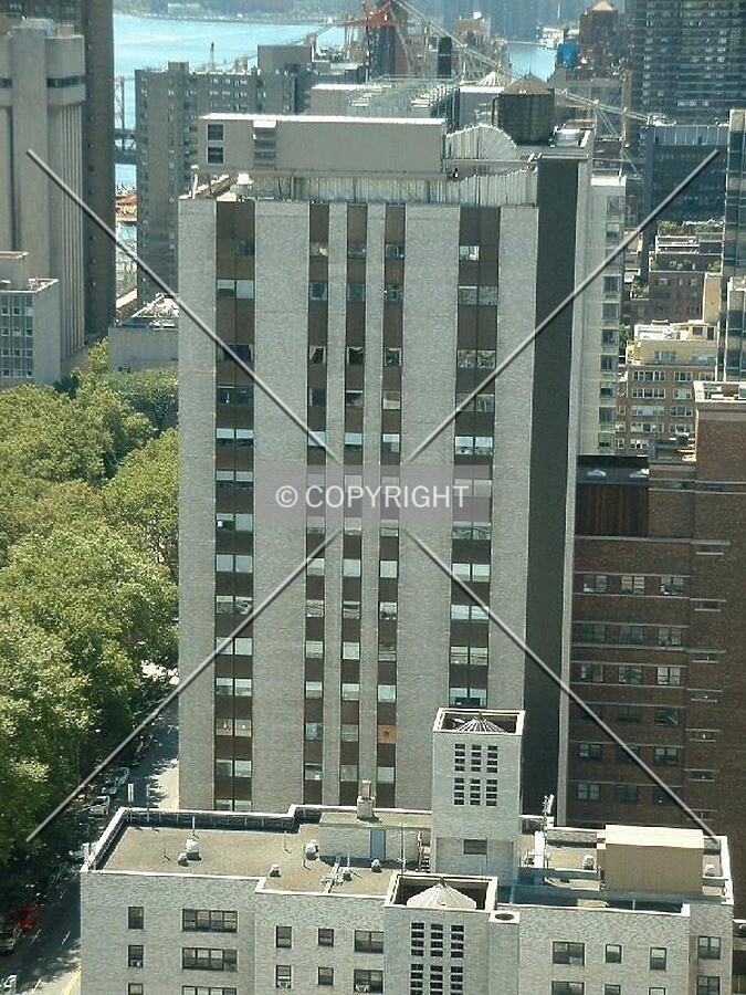 View from the north, from 435 East 70th Street