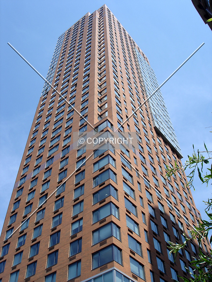 Looking up the southwest corner