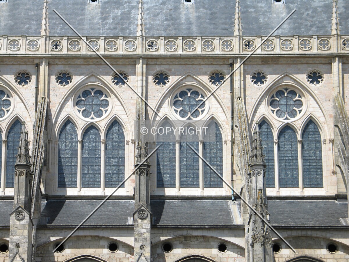Detail of the south side of the nave