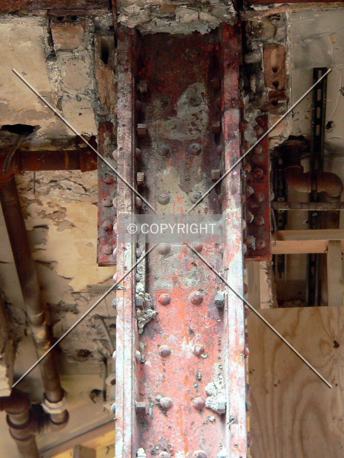Rivited steel beams