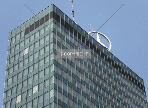 Top floors of the building
