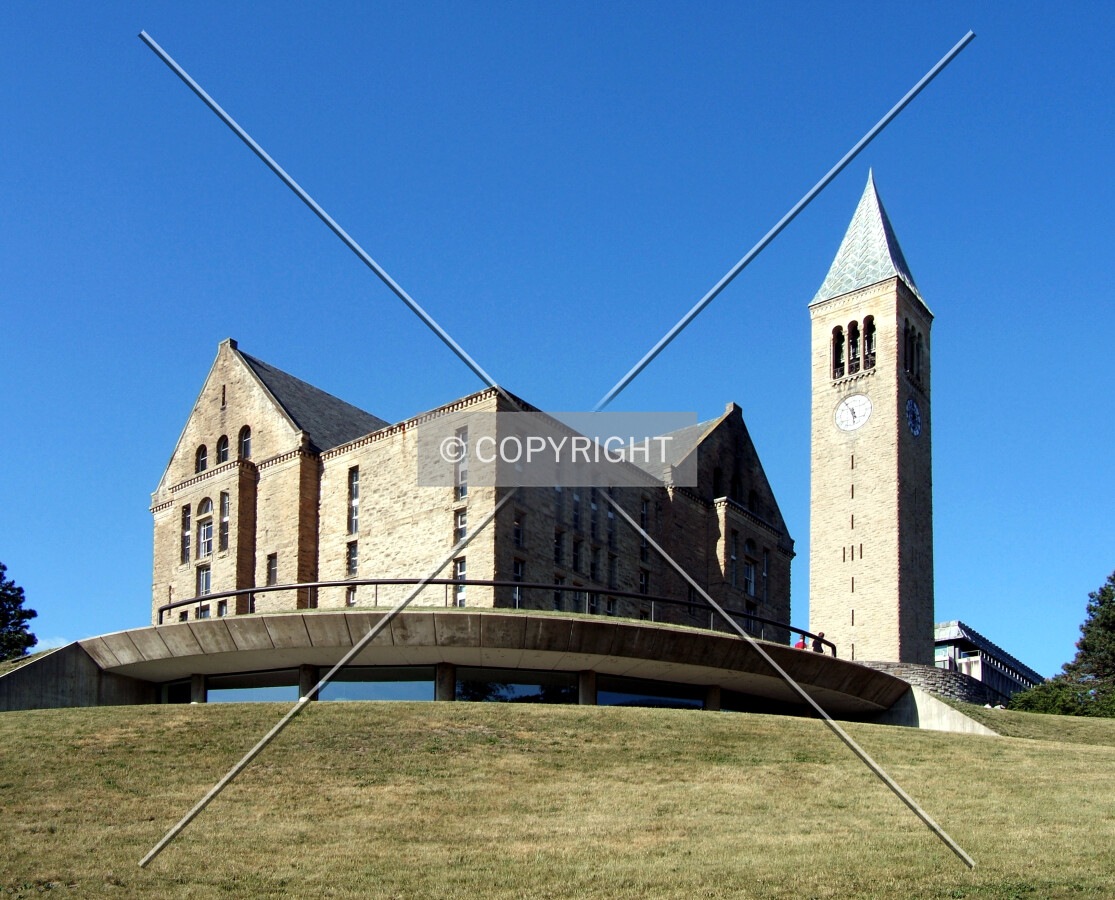 View from the southwest with McGraw Tower