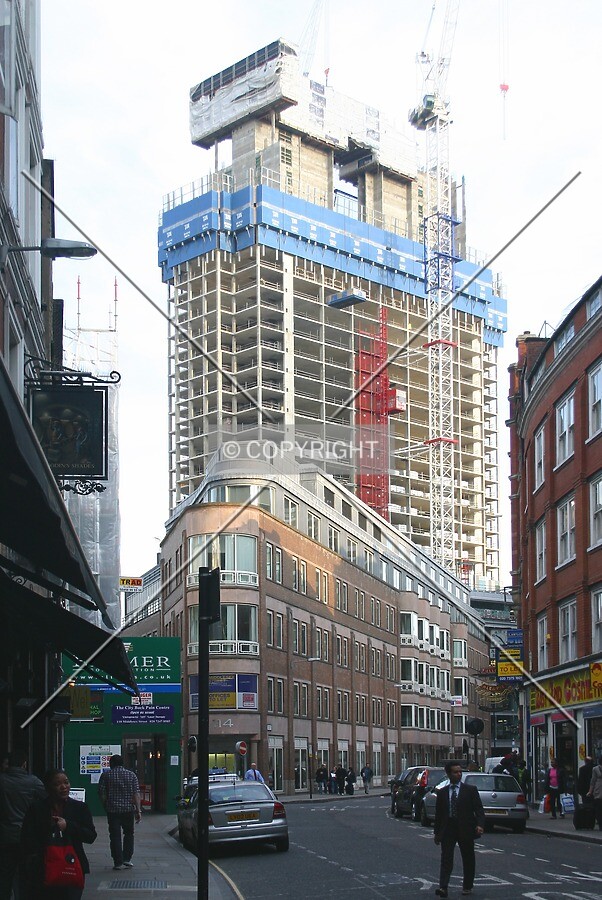 View east from the junction of Bishopsgate and Middlesex Street