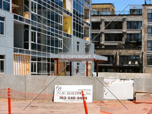 View to the north from 4th Street North