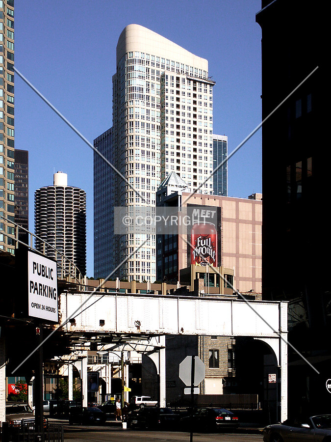 Looking east from Hubbard Street
