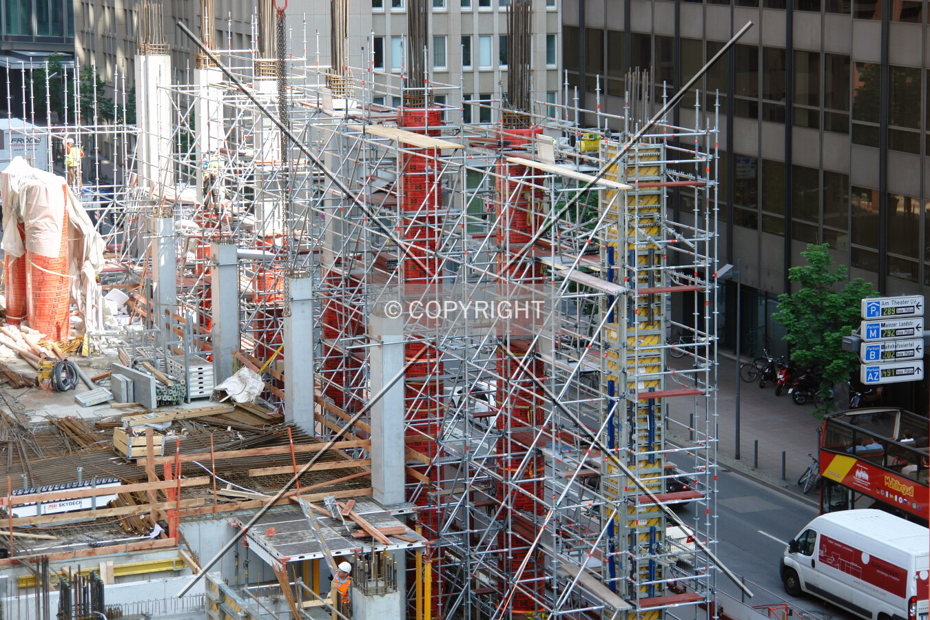Construction work in May 2012